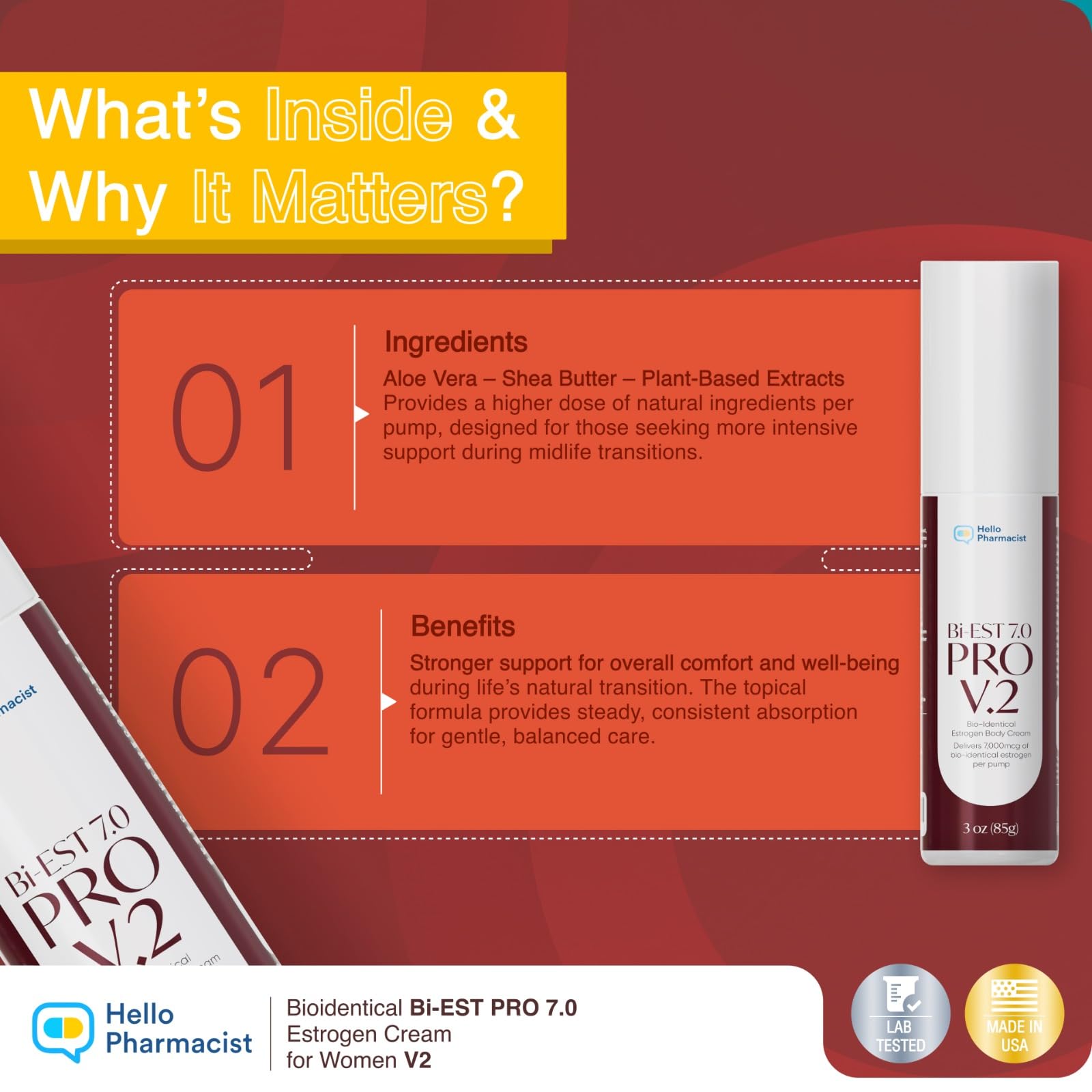 HelloPharmacist BiEst 7.0 PRO V2 application scene for daily routine and skin comfort.