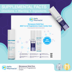 HelloPharmacist Biestro 5.0 ingredient label highlighting wild yam-based base