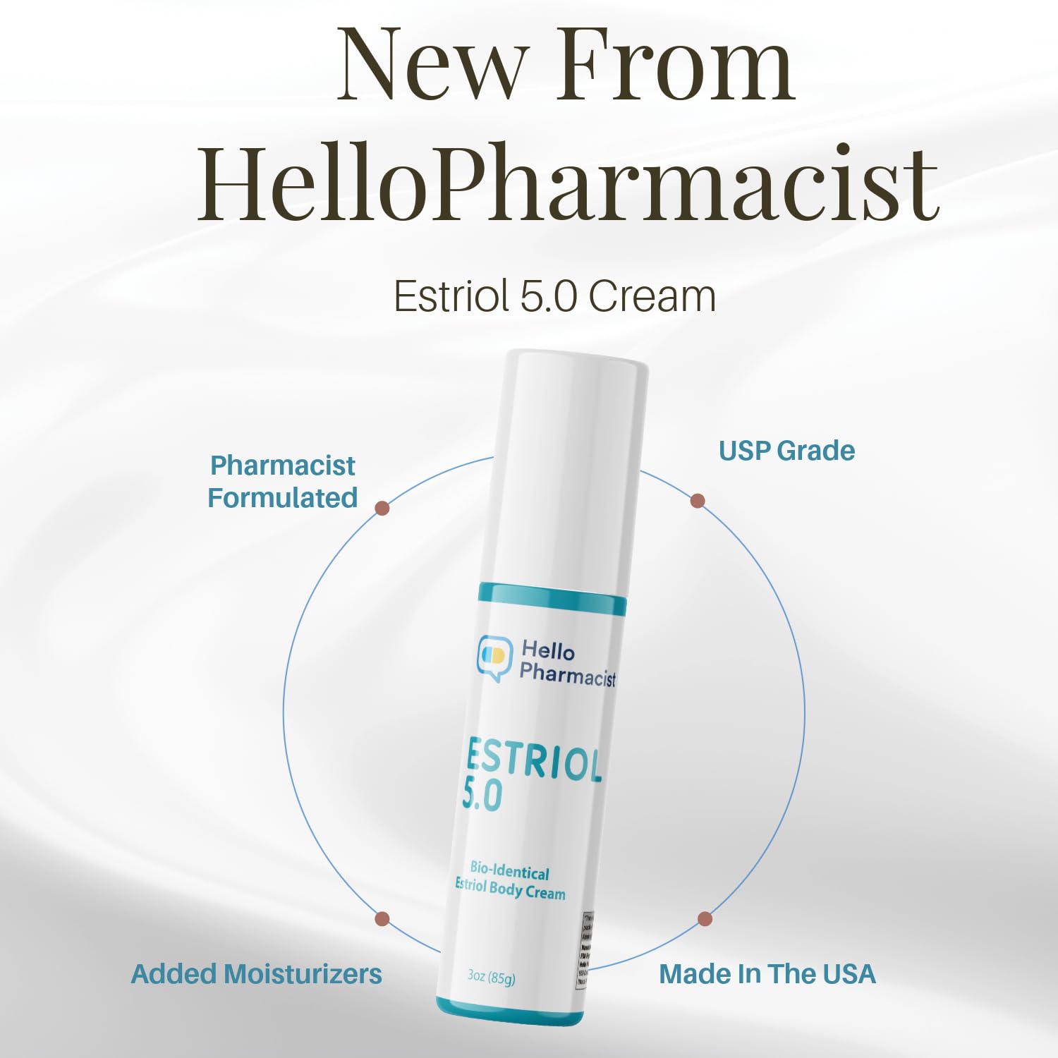 HelloPharmacist 3-ounce jar ready for simple daily skincare