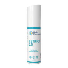 HelloPharmacist estriol cream bottle with pump for daily moisture