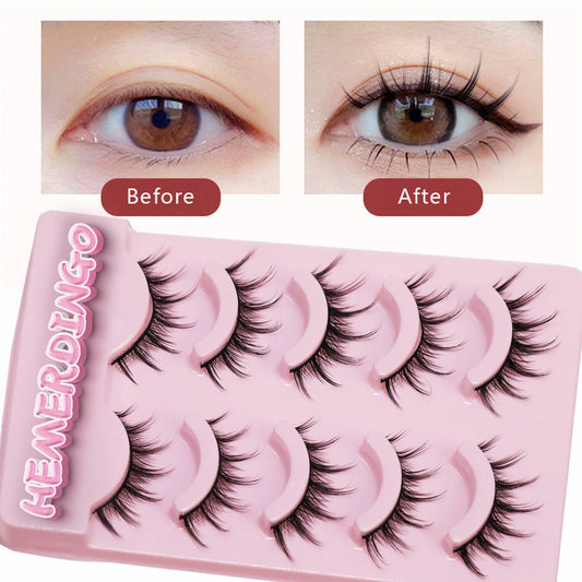 HEMERDINGO manga lashes cosplay anime eyelash for expressive eyes in any themed look.
