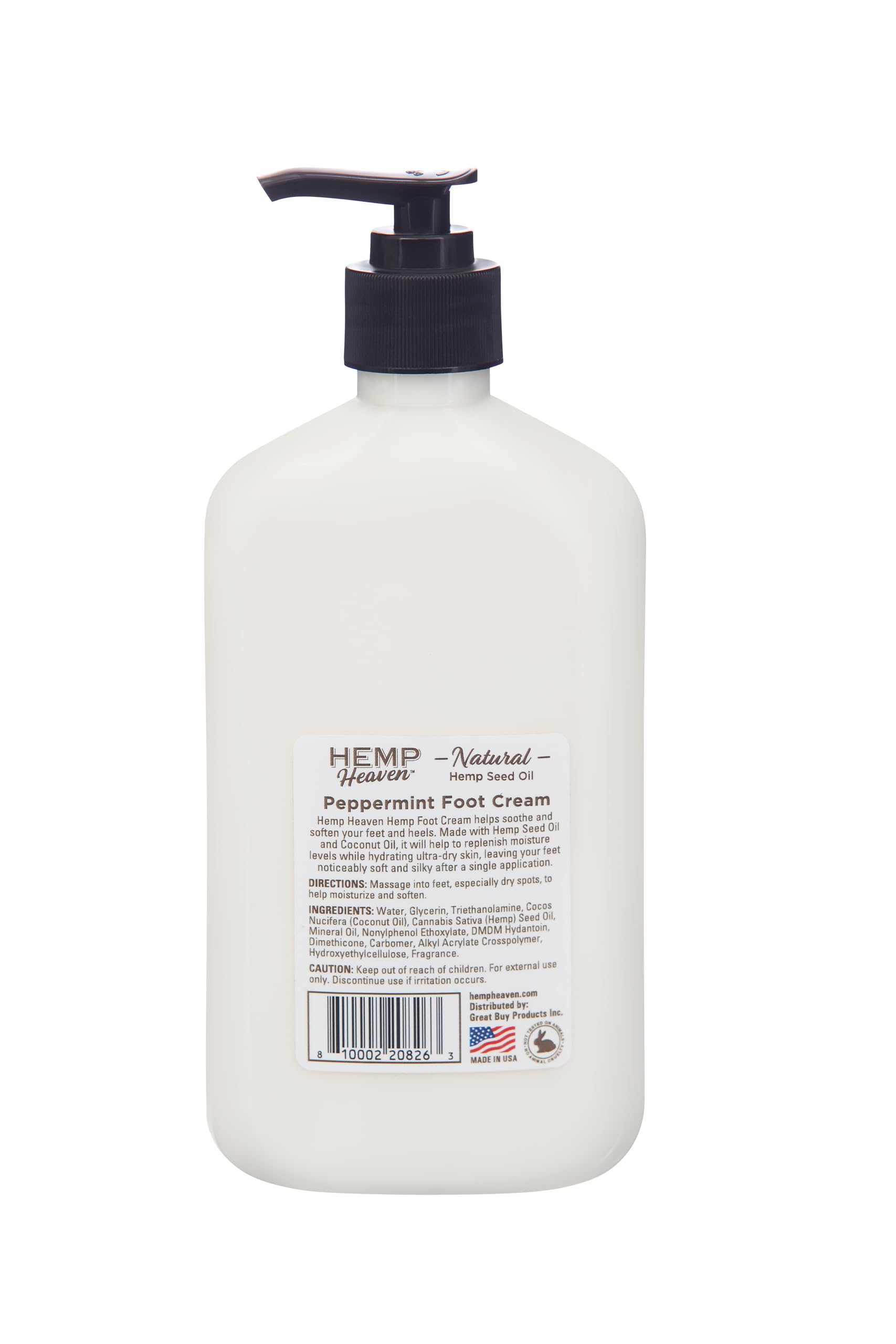 Close-up of Hemp Heaven foot cream texture showing rich hydration