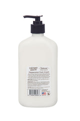 Close-up of Hemp Heaven foot cream texture showing rich hydration