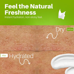 Texture shot of Coconut Bliss lotion on skin for a smooth feel.