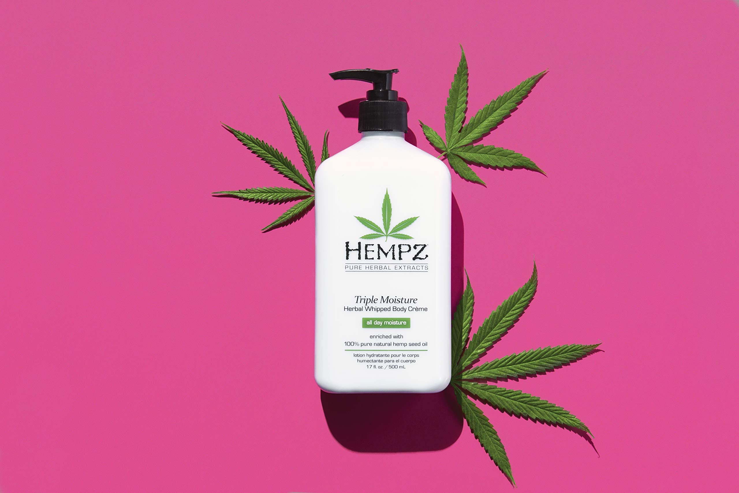 Hempz vegan, paraben-free formula in a 2-pack packaging