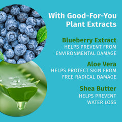 Hempz Bluebeary with blueberry extracts suggesting berry-inspired protection