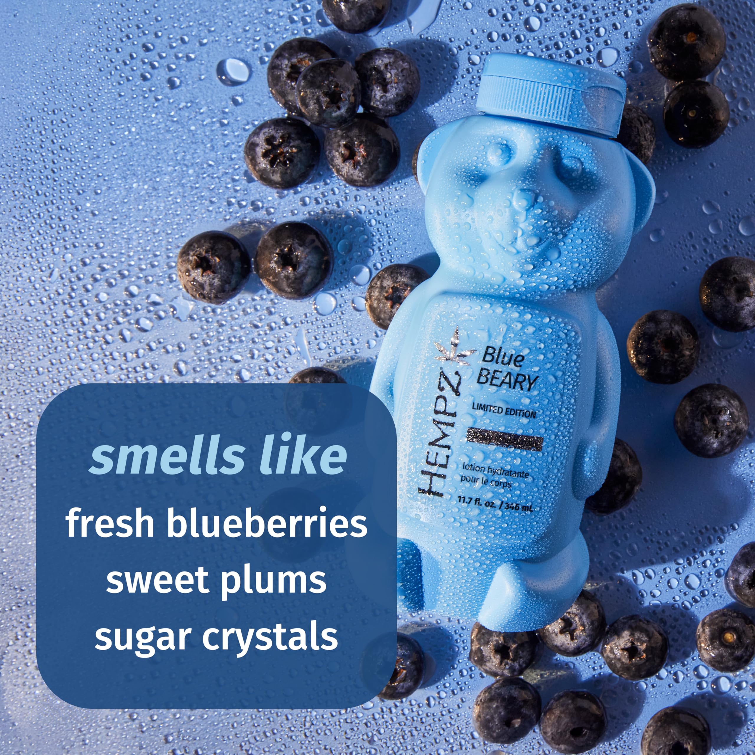 Hempz Bluebeary pump application for easy, mess-free use