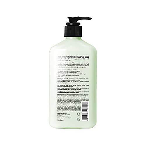 Hempz lotion texture close-up showing quick absorption.