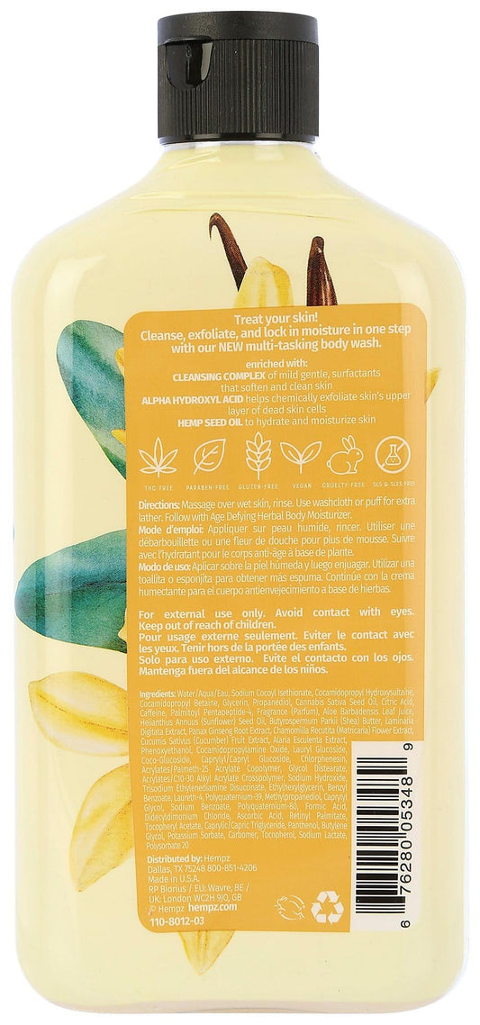 Hempz Age Defying Body Wash lather for a pampering, nourishing shower
