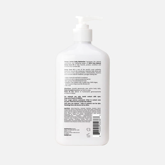 Hempz Cherry Blossom cream texture closeup promotes smooth, nourished skin.