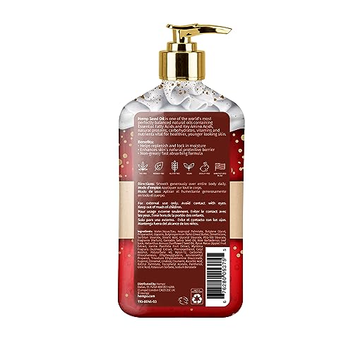 Hempz cruelty-free label on Apple Cider Nutmeg Lotion signals ethical hydration.