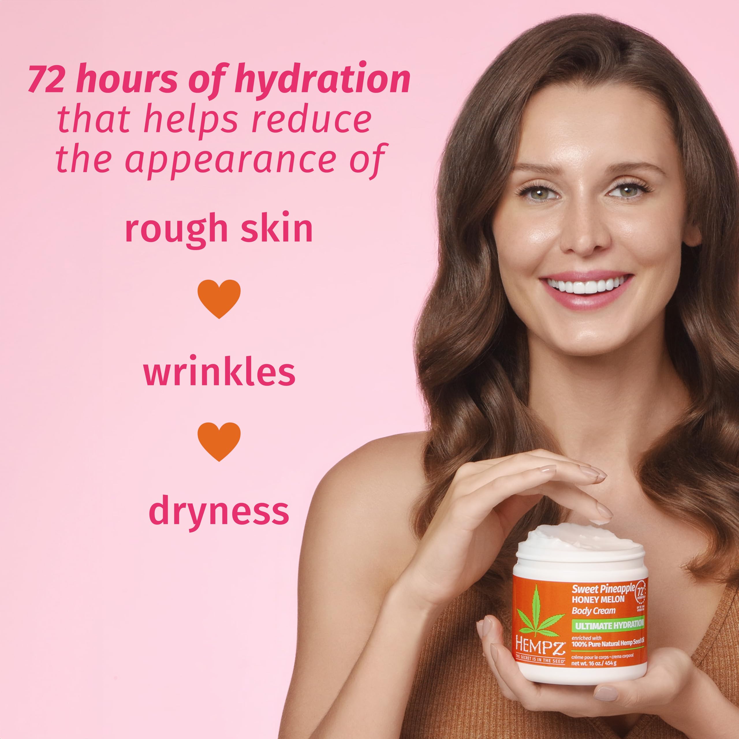 Hempz Lux Body Cream pineapple-melon scent delivers crisp aroma