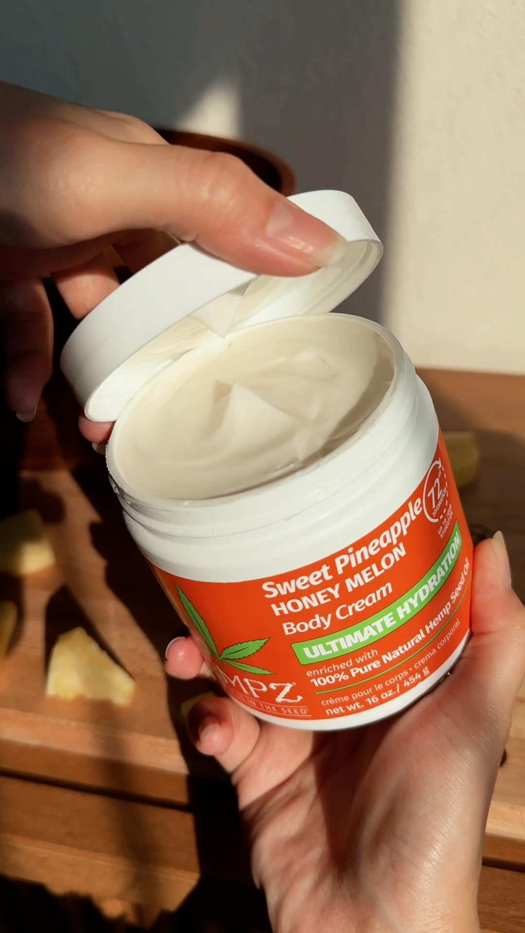 Hempz Lux Body Cream Skin Barrier Complex supports moisture retention