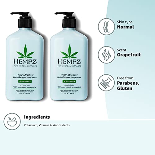 Hempz two 17 oz jars displayed on shelf