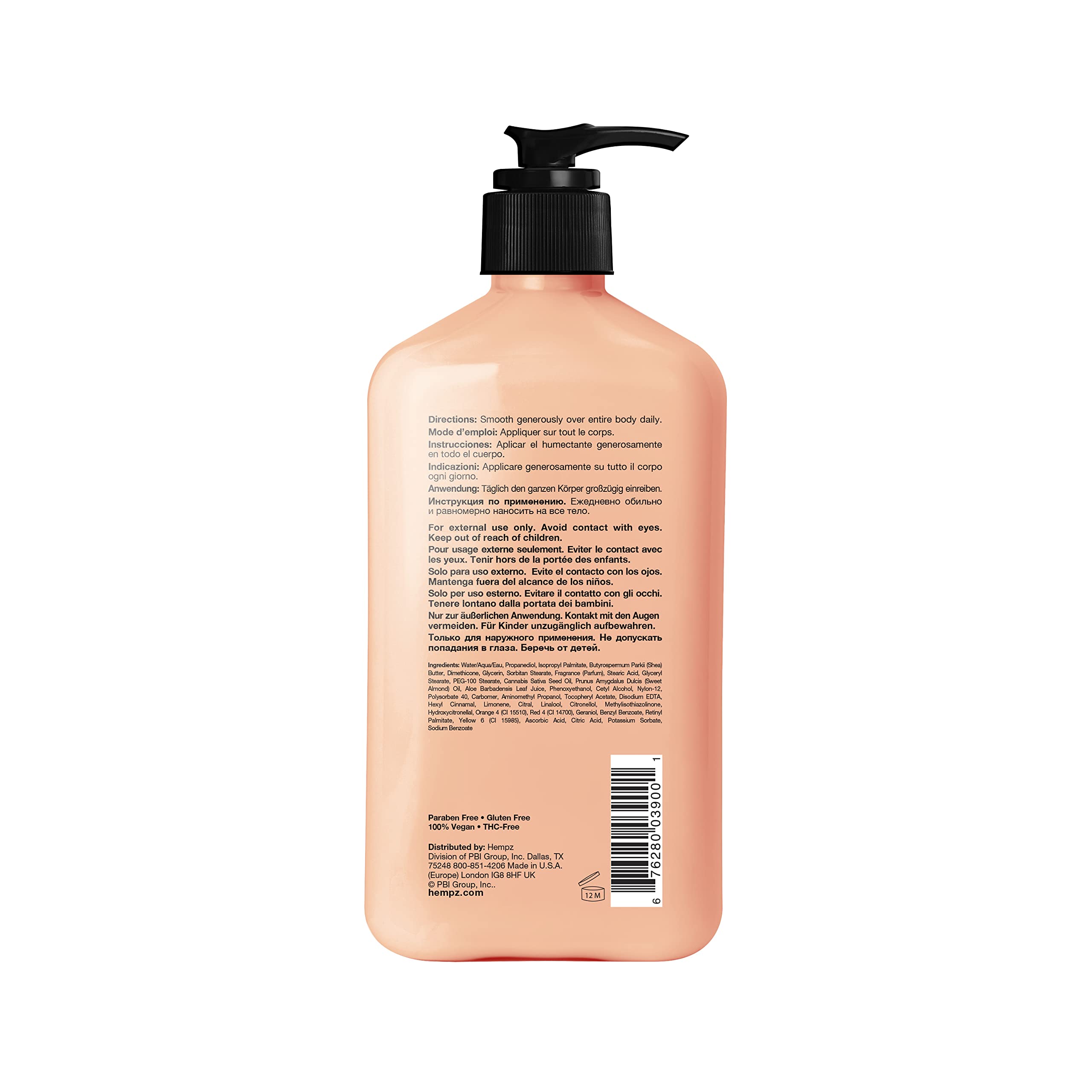 Hempz fragrance note of Sugared Grapefruit & Raspberry Tea