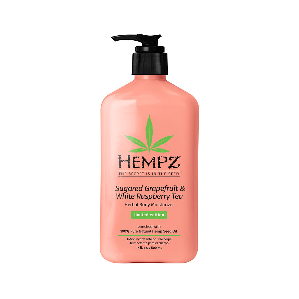 Hempz Sugared Grapefruit & Raspberry lotion pump for daily hydration