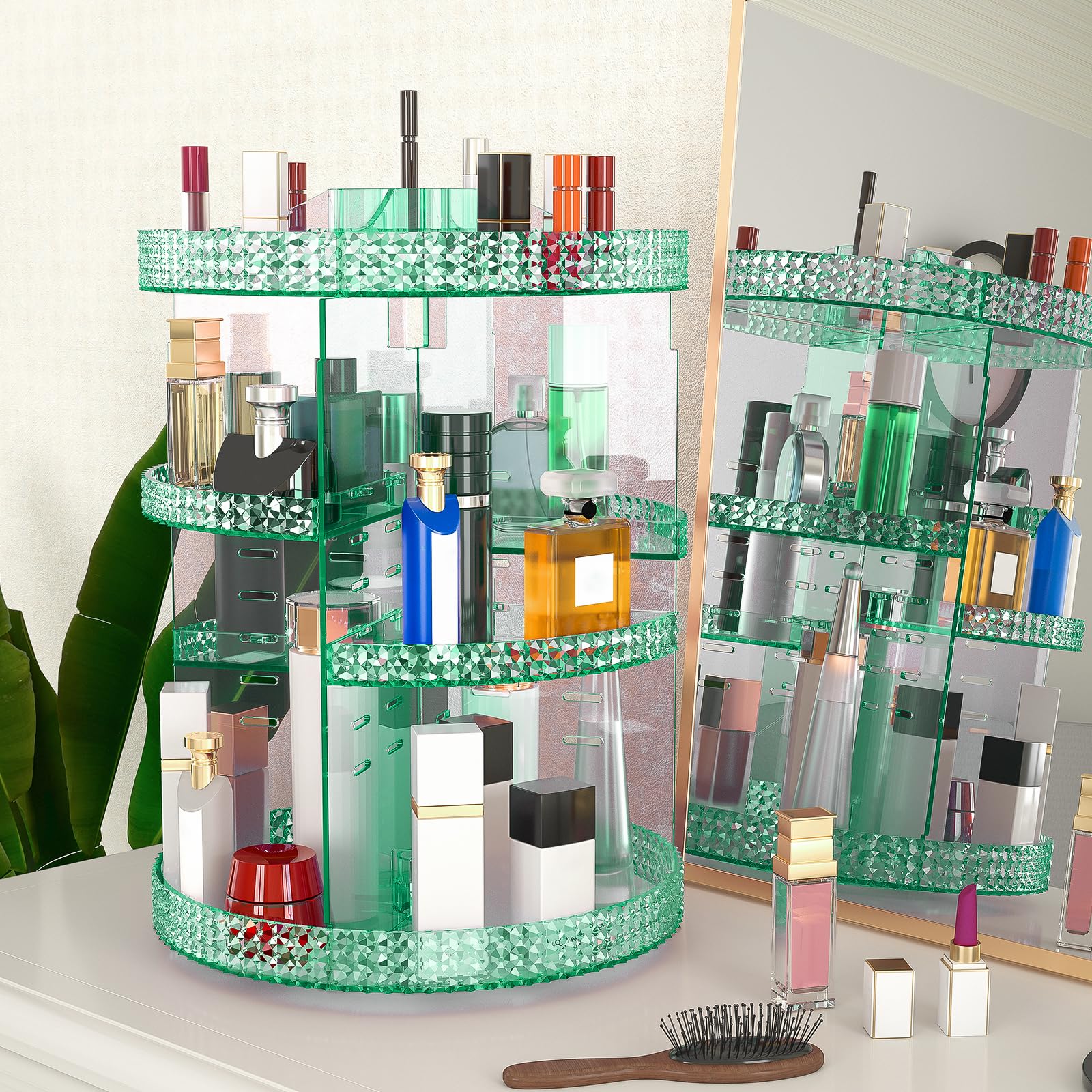 HEMTROY easy-to-clean vanity storage solution on a functional countertop.