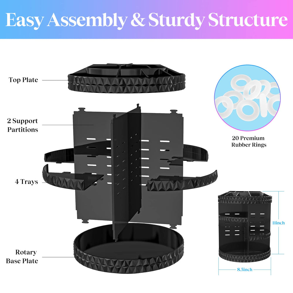 HEMTROY top plate and trays showcase a stylish 3D pattern for decorative organization