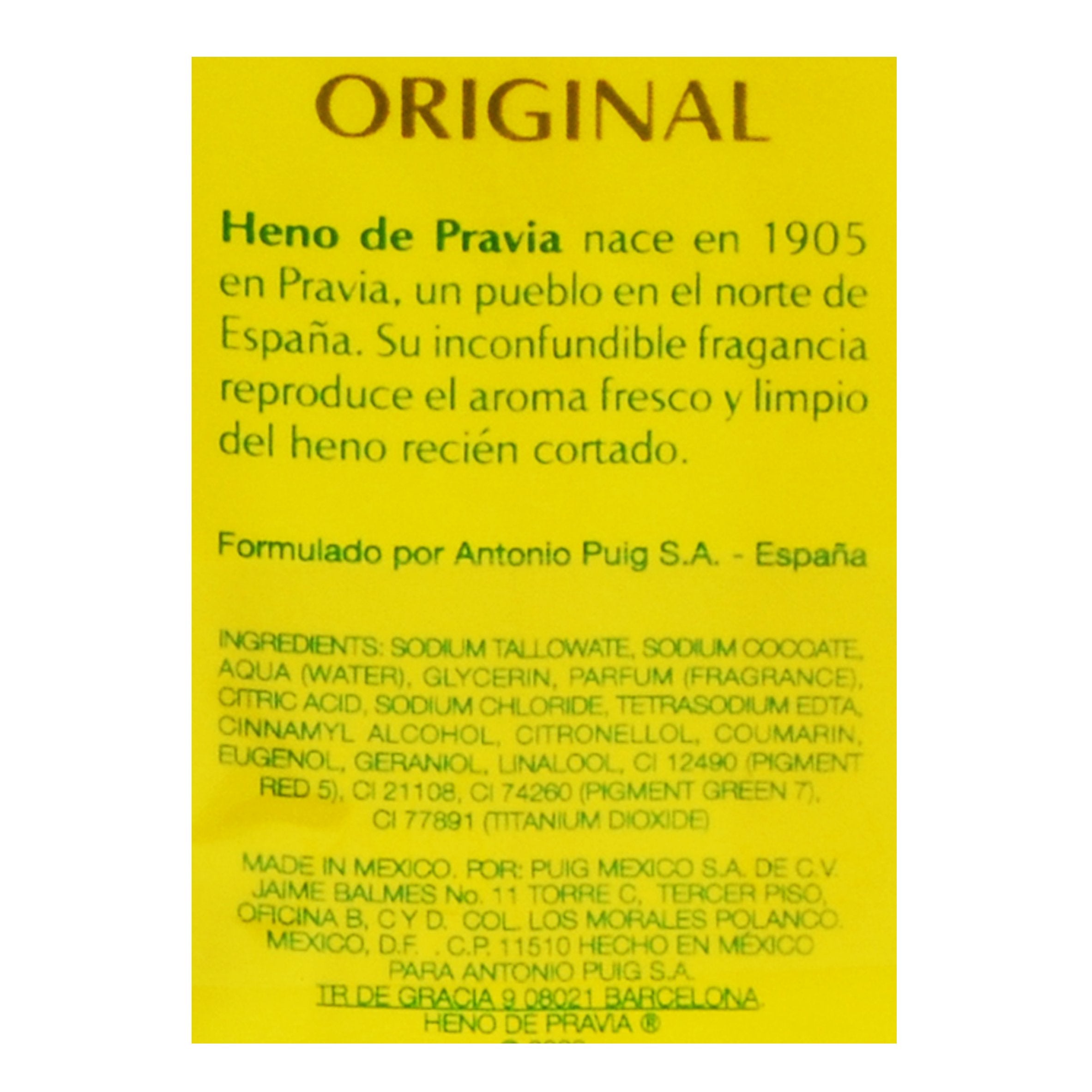 Creamy lather and gentle bubbles from Heno de Pravia soaps.