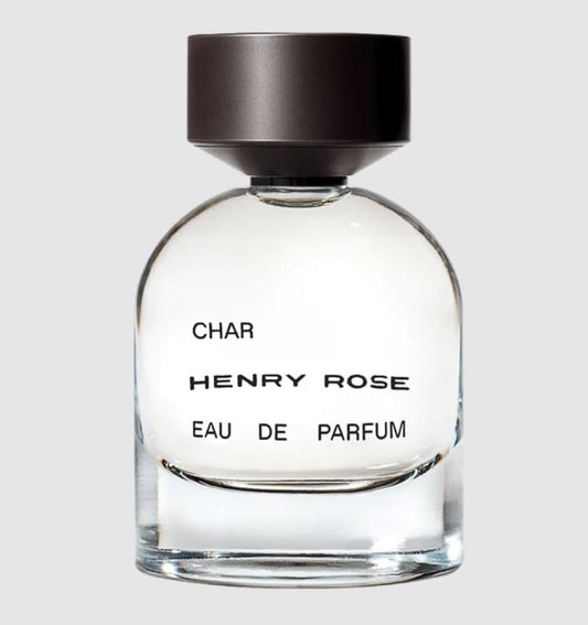 Henry Rose Char EDP bottle pour, ideal for everyday wear and layering.