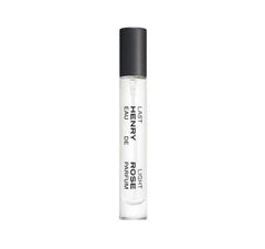 Henry Rose Last Light travel spray offers a compact, genderless bottle for on-the-go scent.
