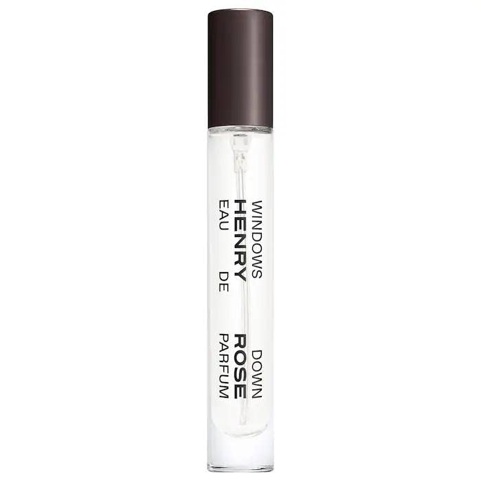 Henry Rose Windows Down travel spray bottle highlights citrus notes for everyday unisex wear.
