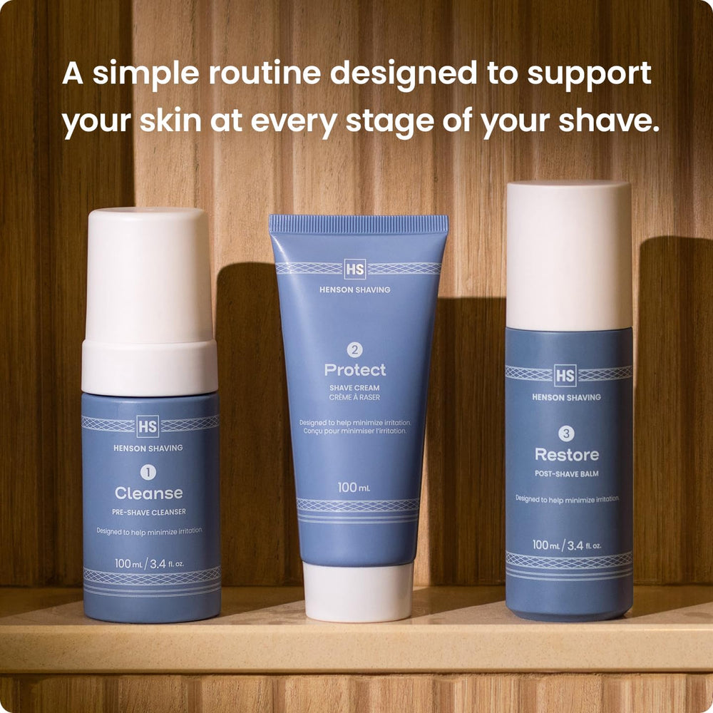 Henson Shaving shaving-cream-tube provides protective glide for a close shave