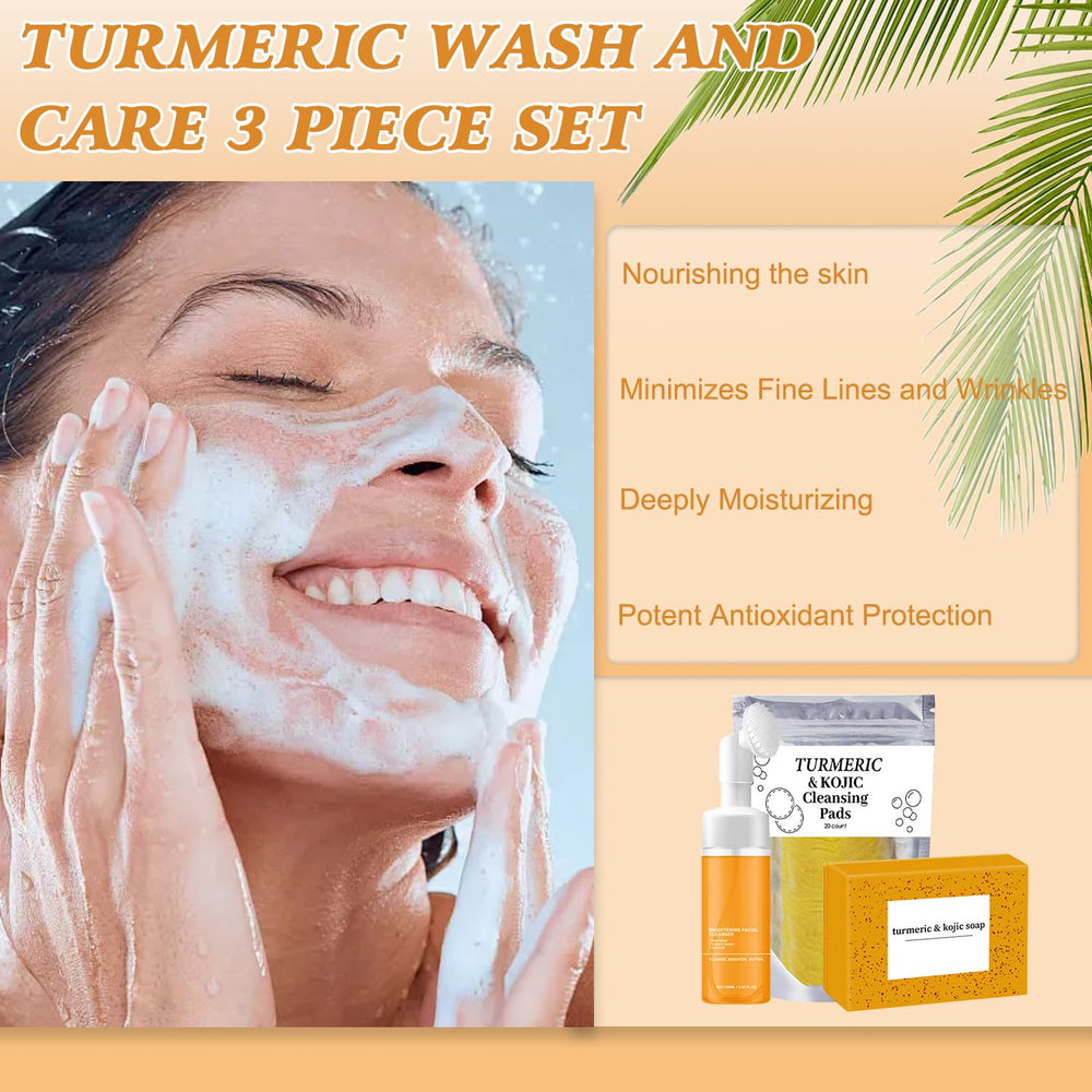 Hepanio turmeric cleansing pads for daily exfoliation and deep cleansing