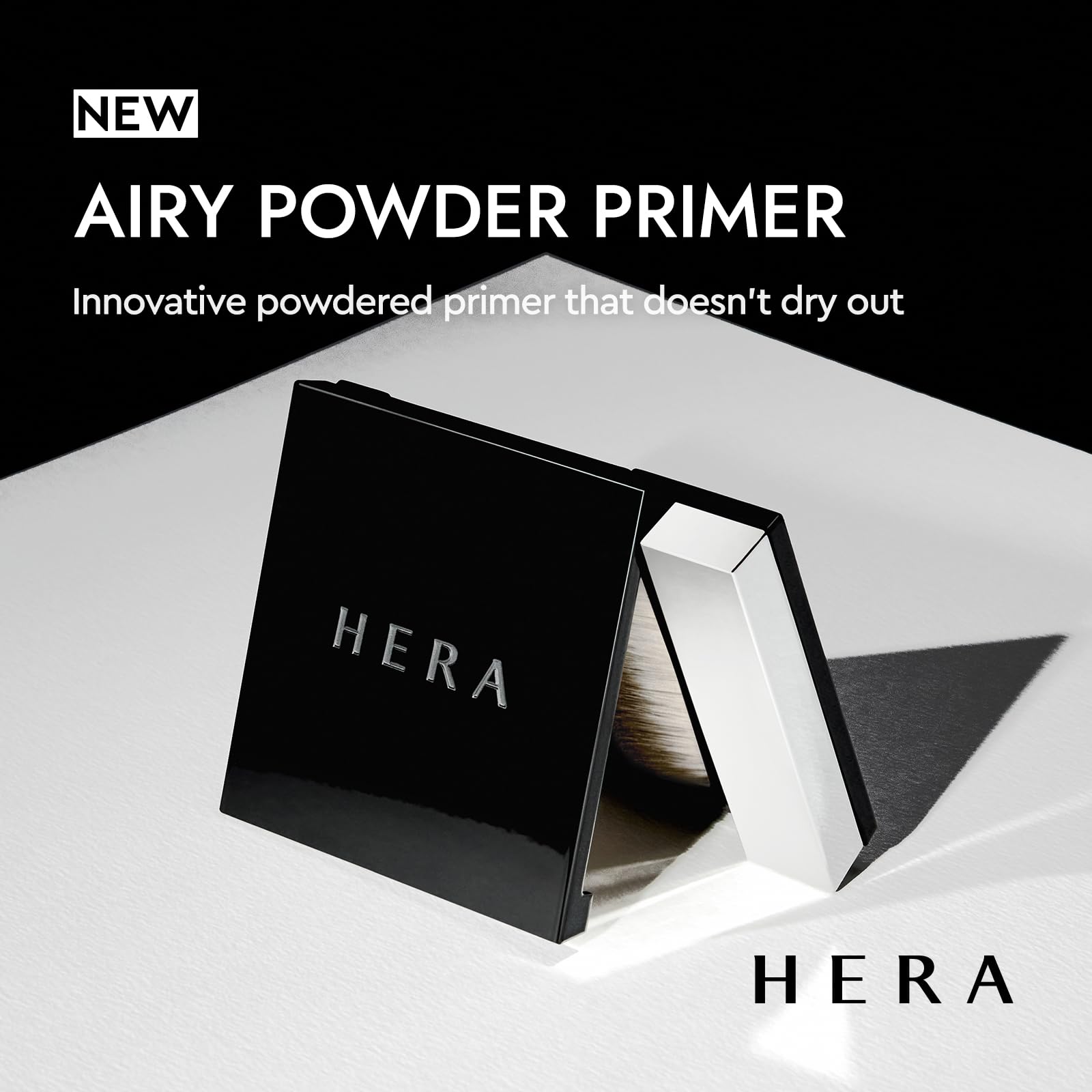 HERA Airy Blurring Primer brush included enables smooth, fast blending.