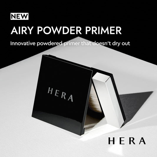 HERA Airy Blurring Primer brush included enables smooth, fast blending.