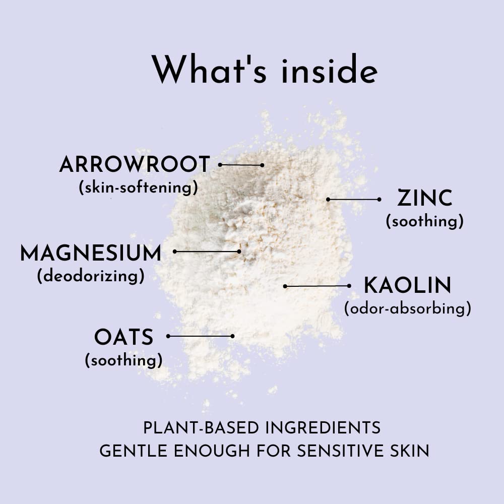 Herb & Root sandalwood powder adds calm aroma after shower.