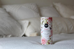 Herb & Root Vanila talc-free powder bottle with subtle fragrance.