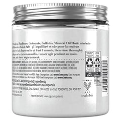 Herbal Essences bio:renew Hemp and Aloe Repairing Mask jar close-up shows creamy texture and hydration