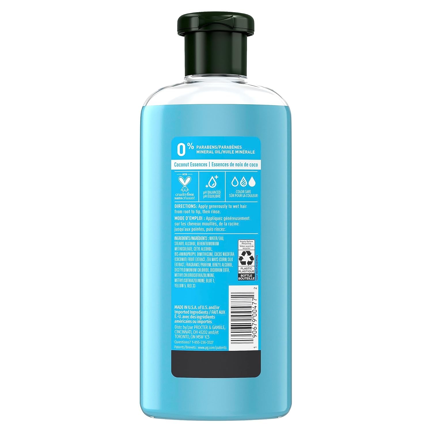 Pouring Herbal Essences Hello Hydration conditioner highlights creamy texture for detangling.