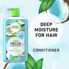 Paraben-free label close-up on Herbal Essences Hello Hydration bottle