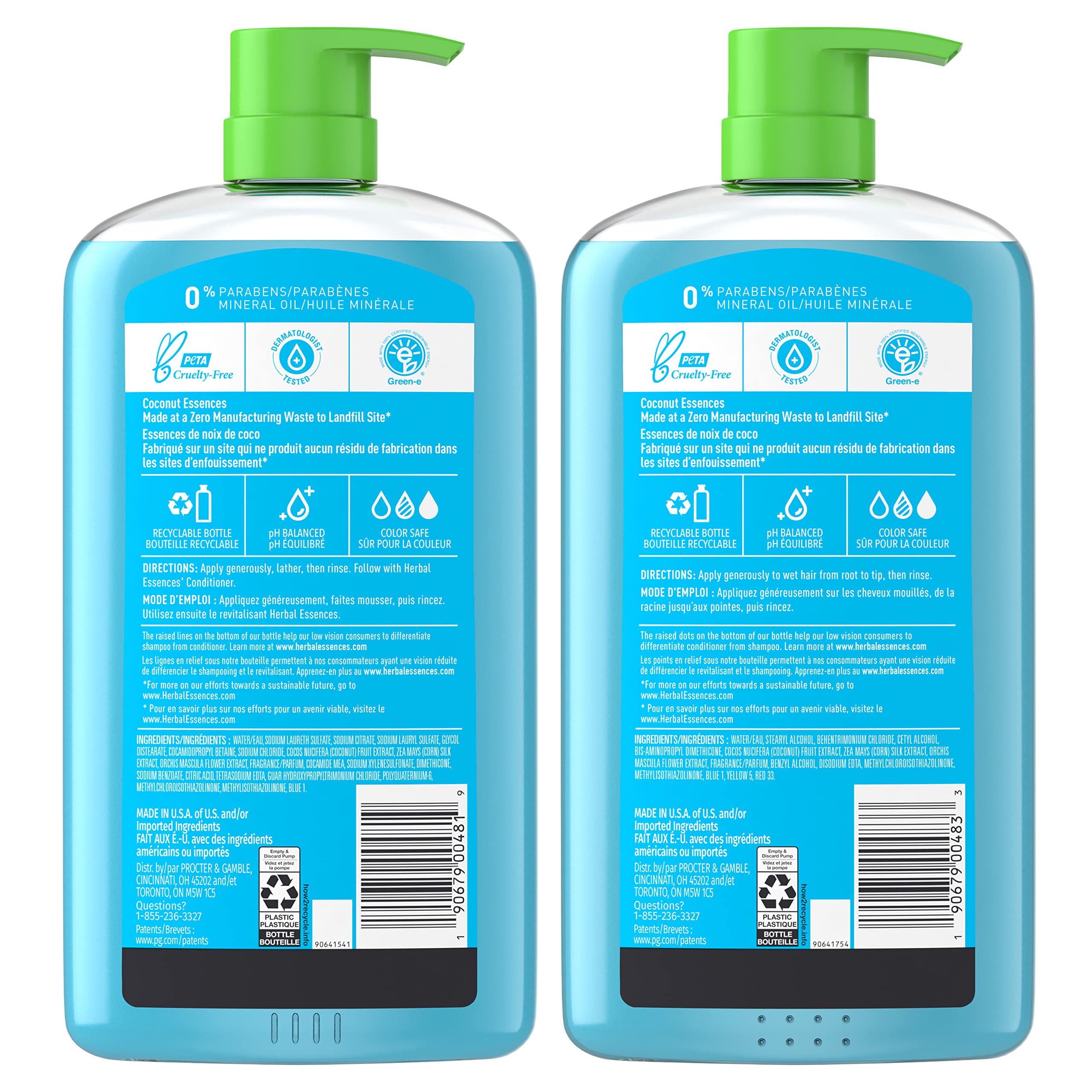 Recyclable bottle from Herbal Essences Hello Hydration packaging