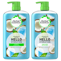 Herbal Essences Hello Hydration shampoo bottle with coconut scent for daily moisture