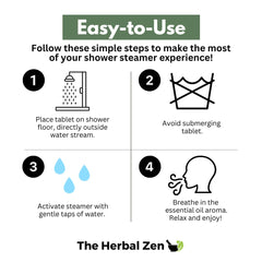 Herbal Zen pampering shower steamer collection—luxury aroma during your bath or shower.
