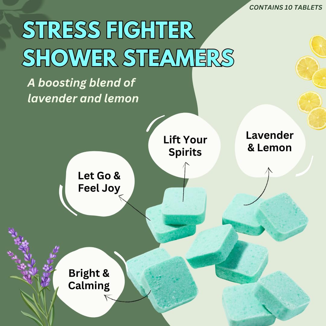 Herbal Zen steamer dissolving in shower releasing calming steam