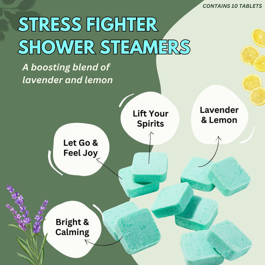 Herbal Zen steamer dissolving in shower releasing calming steam
