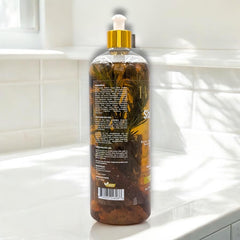 HERBALISTA Viral Herbal Shampoo anise stars highlight herbal complexity and scalp-friendly cleansing.