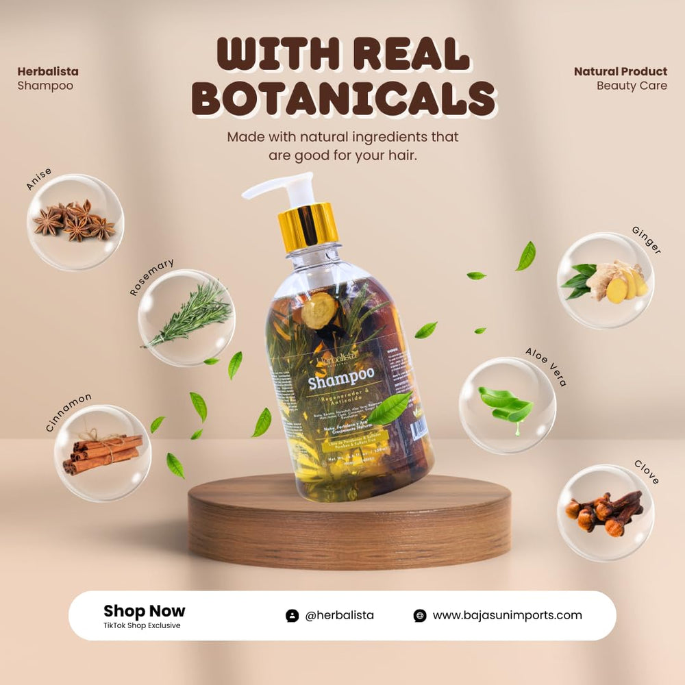 HERBALISTA Viral Herbal Shampoo cinnamon sticks evoke a warm, stimulating scent while cleansing.