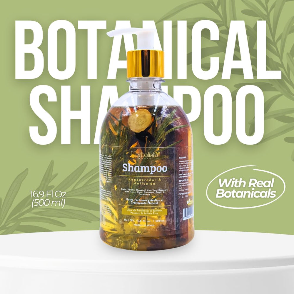 HERBALISTA Viral Herbal Shampoo close-up bottle finish signals premium craftsmanship.
