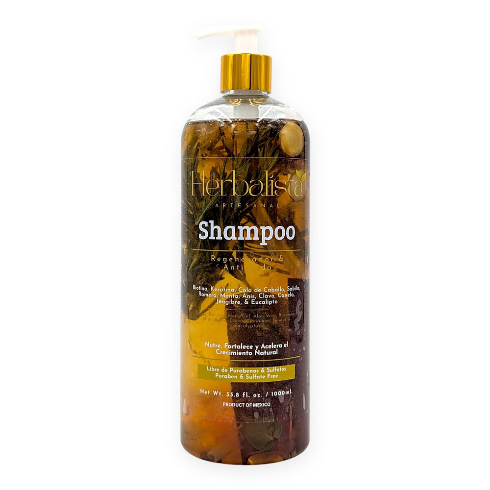 HERBALISTA Viral Herbal Shampoo ginger root provides gentle warming notes and nourishment.
