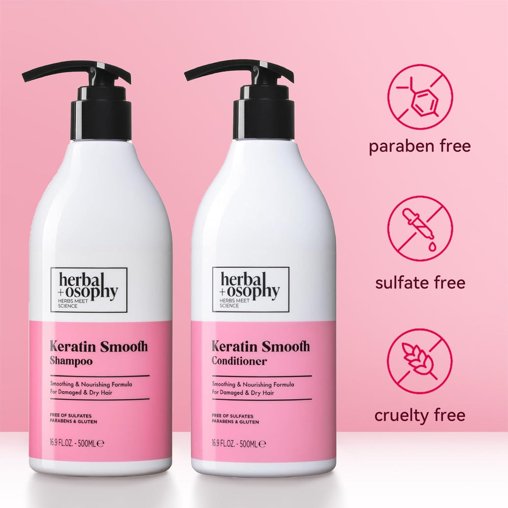 Herbalosophy Keratin Conditioner smoothing hair – easier detangling