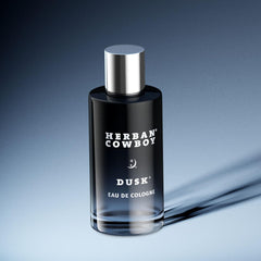 Herban Cowboy Dusk bottle back label details and ingredients