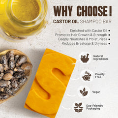 Herbishh Castor Oil Shampoo Bar 3-pack display — compact, travel-friendly.