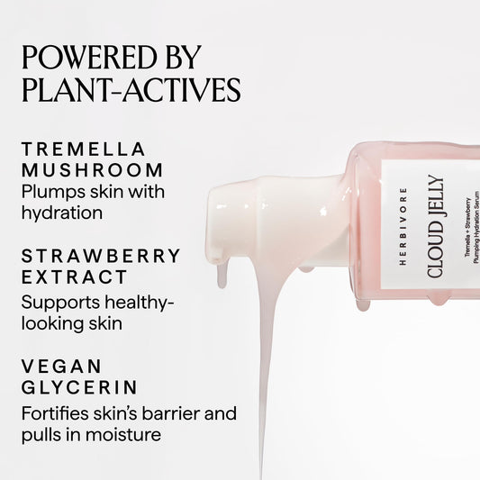 Texture swatch of HERBIVORE Cloud Jelly Serum for plumping moisture