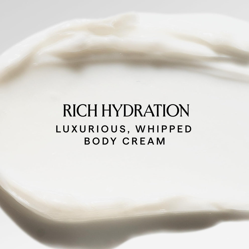 Applying Cloud Milk to the skin shows quick absorption and even spread.