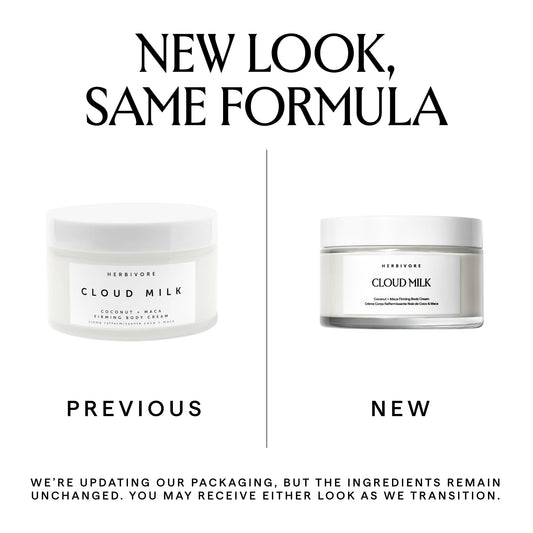 Close-up of Cloud Milk texture shows silky, fast-absorbing finish.